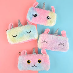 Unicorn Cosmetic Pouch Lipstick Pencil Case For Girls Student Storage Bag
