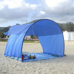 ZJRIGHT Beach Tent Sun Shelter for 5 Adults - Camping Backyards & More
