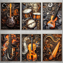 Modern Art Cyberpunk Serenade Posters A4