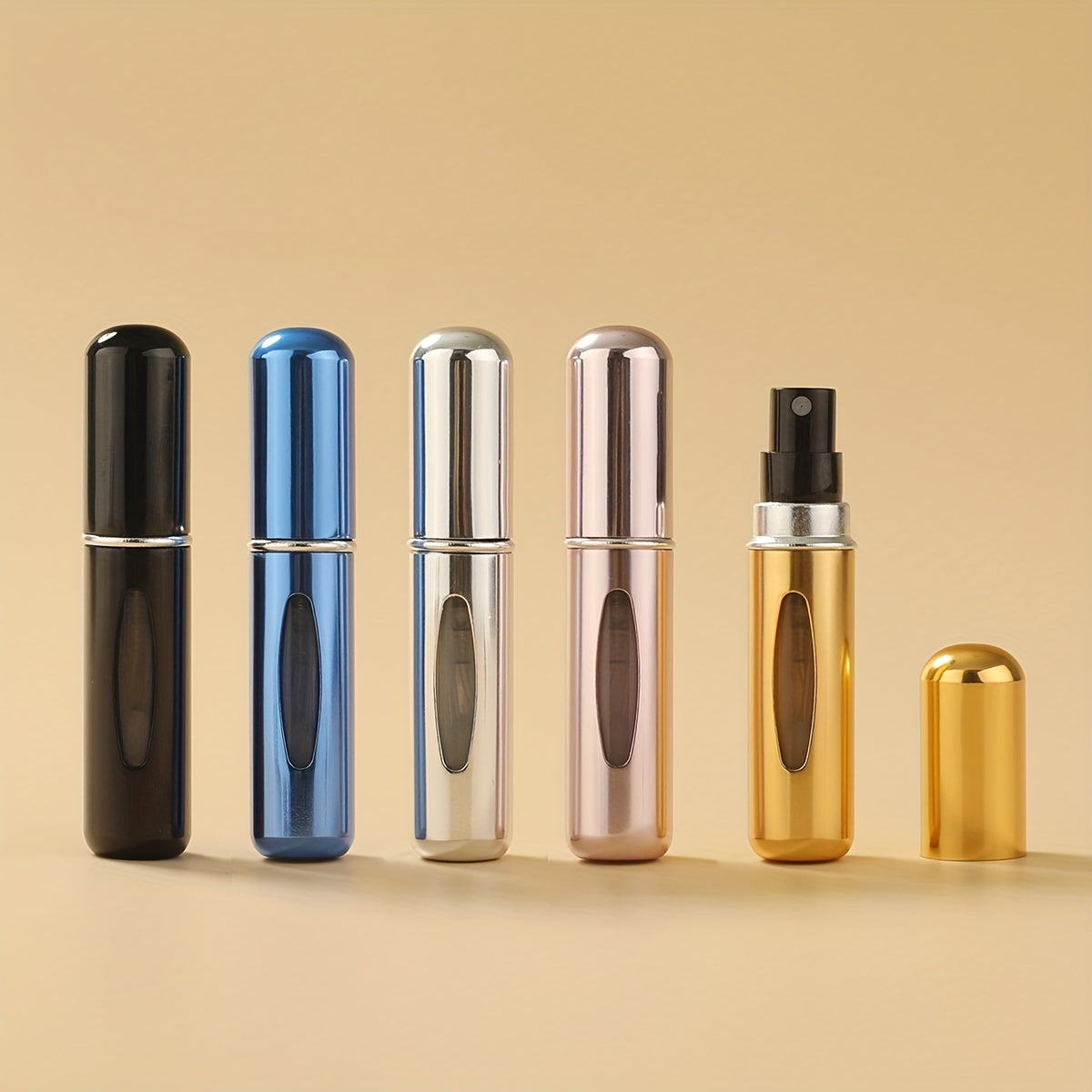 5pcs Portable Perfume Atomizer Bottles Travel Refillable Fine Mist Spray