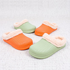 Women's Plush Warm Slippers Waterproof & Fuzzy House Shoes