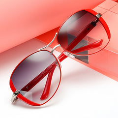 Vintage Ladies Oversized Sunglasses Women Sun Protection Lenses