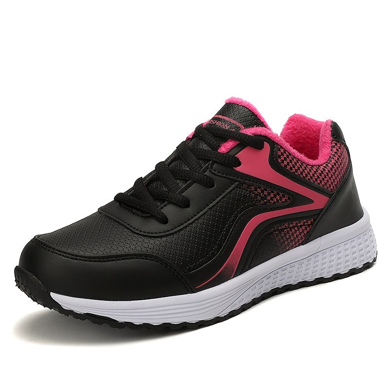 Women's Lightweight Faux Leather Sports Shoes
