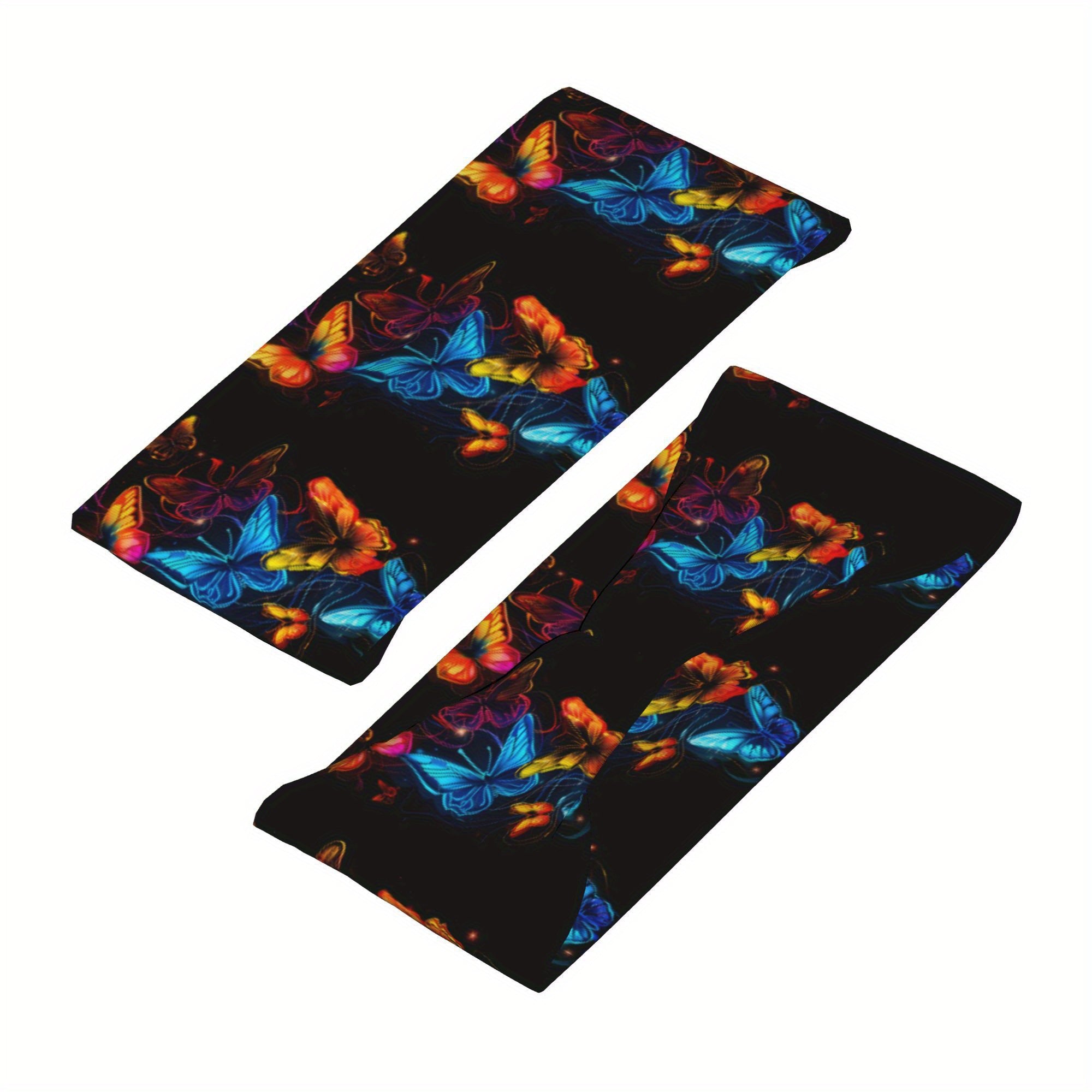 Butterfly Print Sports Headband - Sweat Wicking Polyester