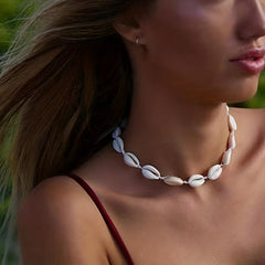 Shell Braided Bracelet Hawaiian Style Beach Necklace