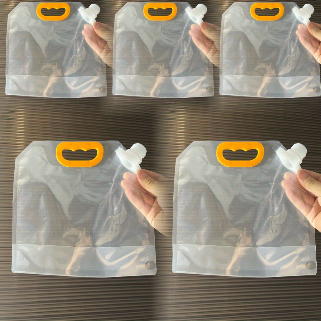 5pcs Food Storage Bag With Spout Sealed Moisture Proof Hand held Nozzle Storage