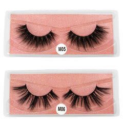 20 Pairs Fluffy 3D Mink Lashes False Eyelashes with Storage Box