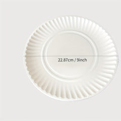 50pcs Disposable Plates for Home & Restaurant 15-22cm Biodegradable
