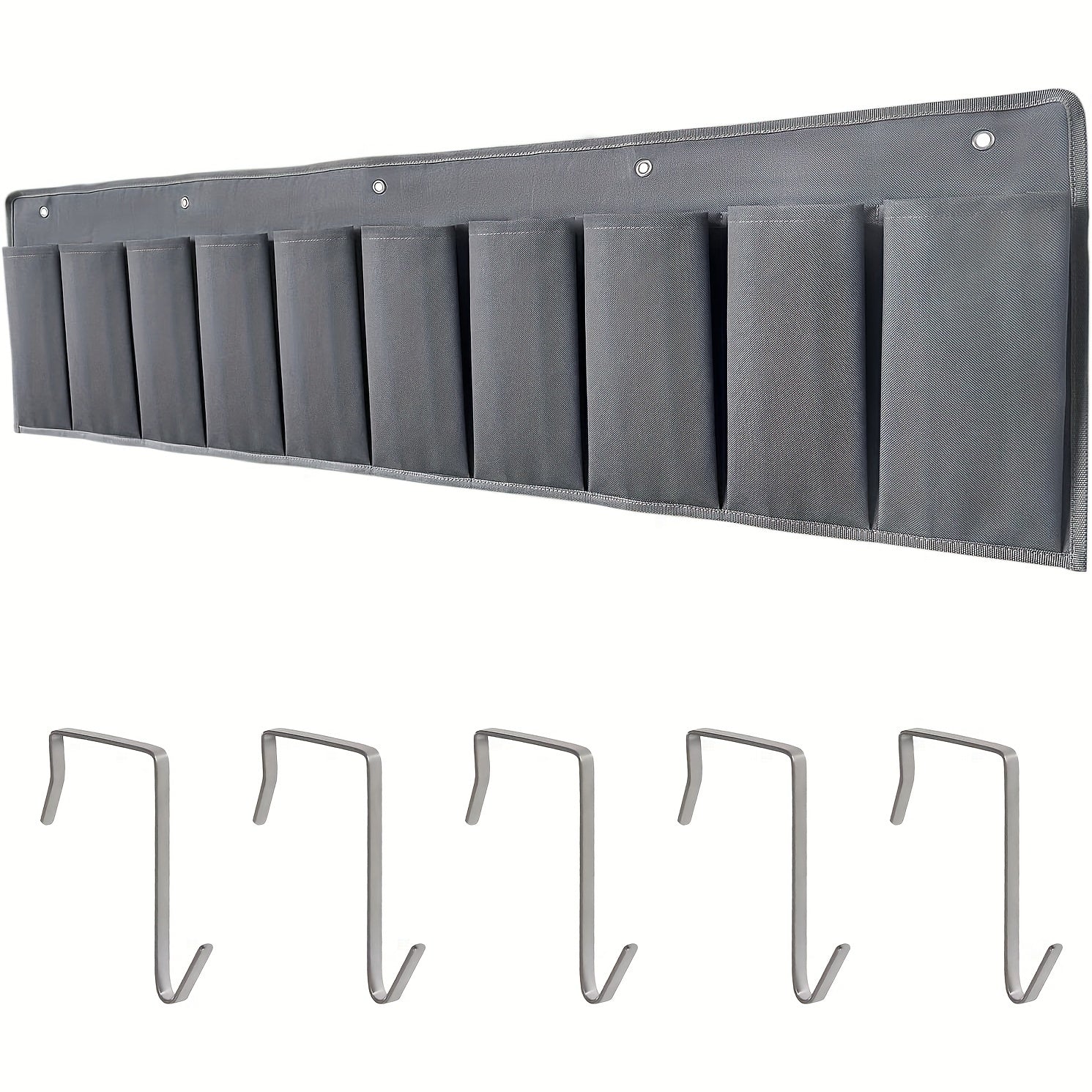 RV Shoe Pockets Hanging Bedside Storage Organizer with Sturdy Hooks