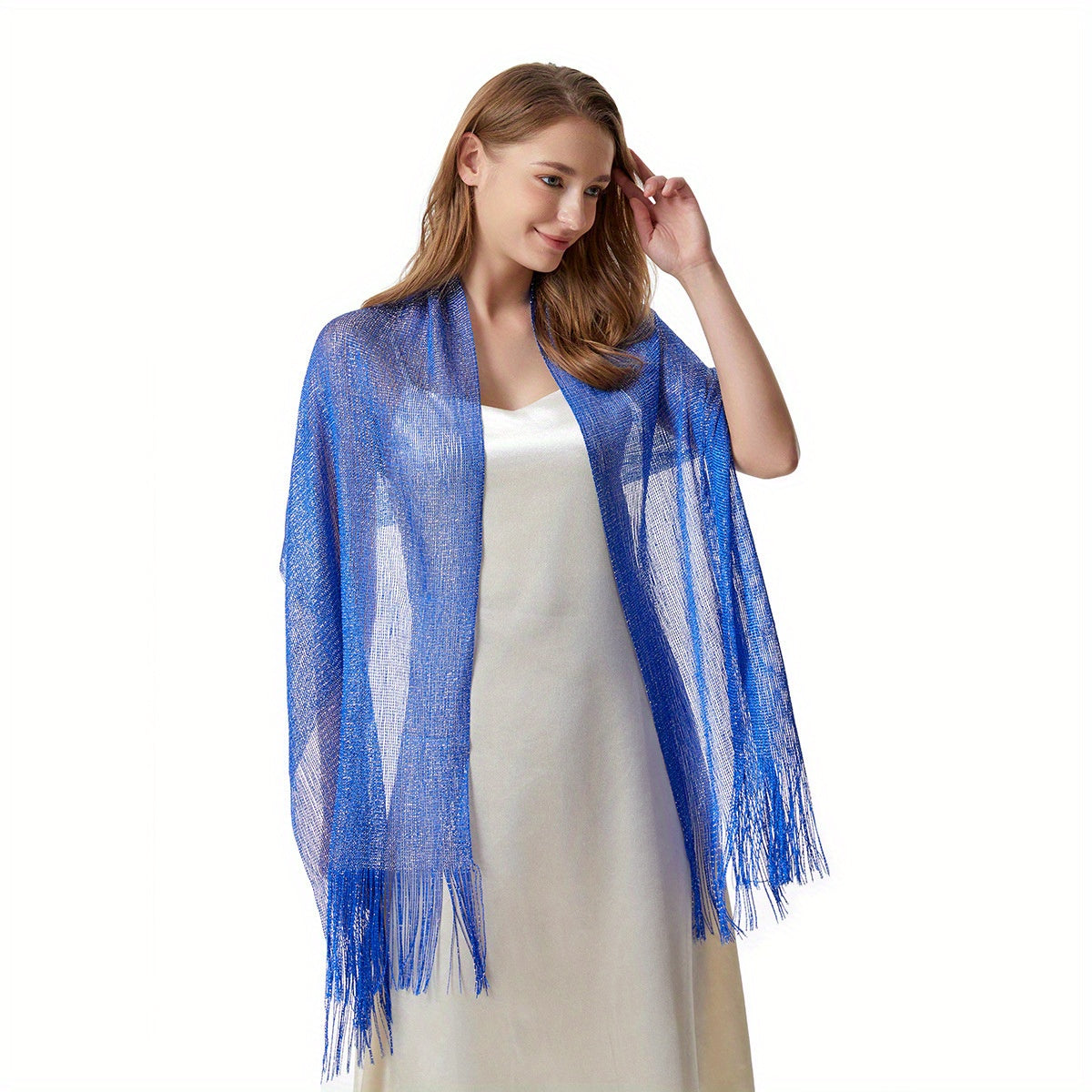 Thin Filigree Shawl Beach Towel for Prom Party