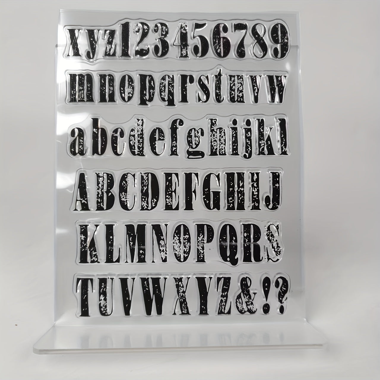 Alphabet Letters Clear Stamps for Scrapbooking DIY Greeting Card