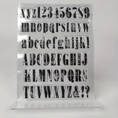 Alphabet Letters Clear Stamps for Scrapbooking DIY Greeting Card