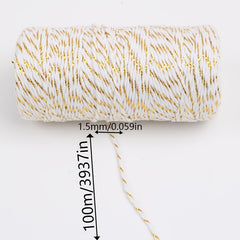 100m 328ft DIY Woven Two Tone Rope Fine Quality