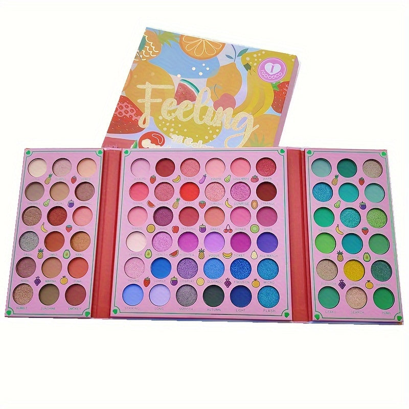 72-Color Fruit Eyeshadow Palette Matte Pearly Finish