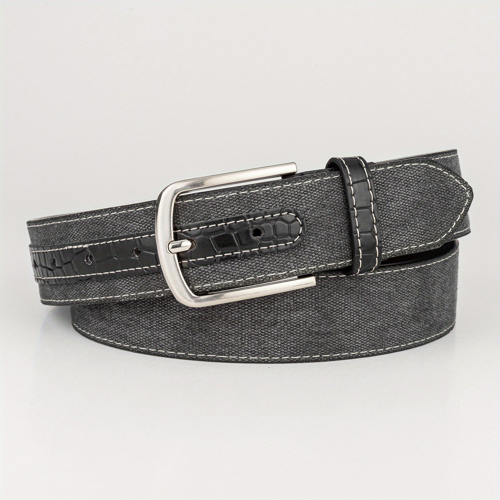 Men's PU Denim Belt Casual Sports All-match Belt