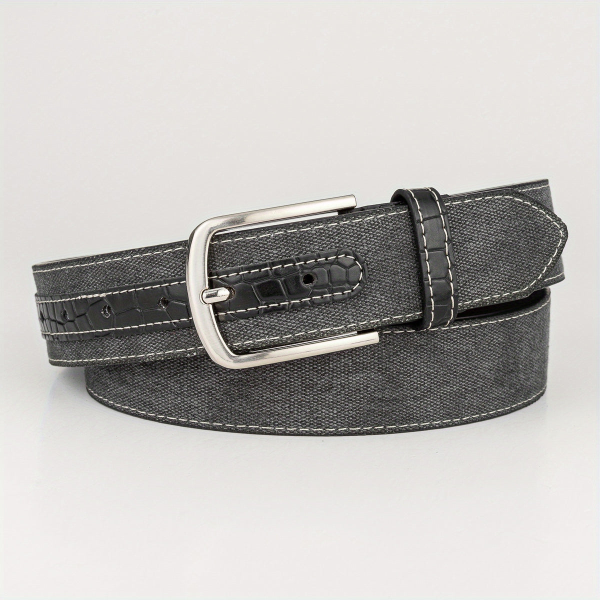 Men's PU Denim Belt Casual Sports All-match Belt