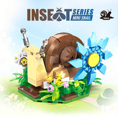 Creative Snail Building Blocks Set Animal Series Gift Cultivates Stacking Skills