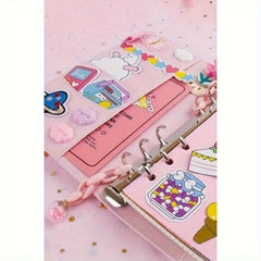 Pink Stationery Set Notebook Bundle DIY Grid Journal Sketchbook Planner Diary