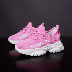 Girls' Breathable Woven Lace Up Shoes for Spring Summer Autumn