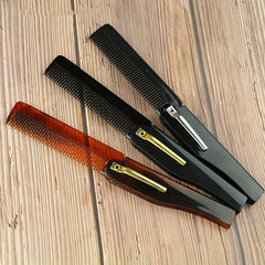 Stainless Steel Folding Hair Comb for All Hair Types