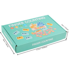 Colorful Wooden Finger Counting Board for Toddlers 3-6