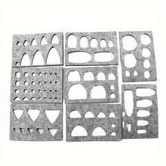 8pcs Wool Felt Mold Template Kits for Plush Toy Making Supplies