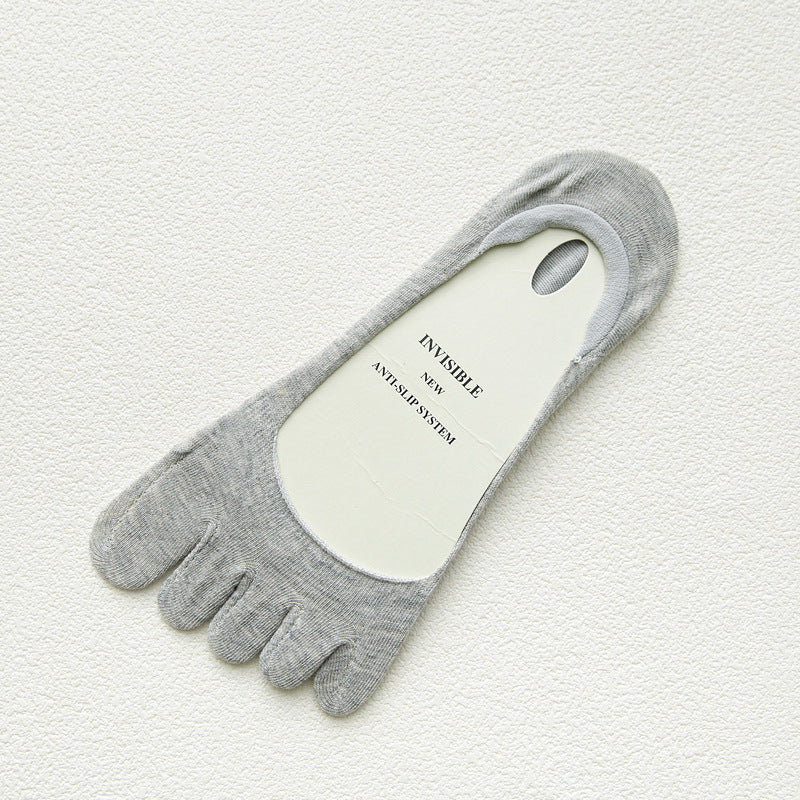 Women's 5-Toe Low Cut Invisible Socks