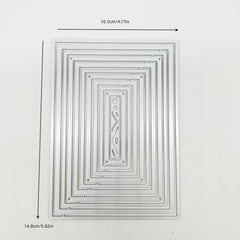 Rectangular Pattern Frame DIY Metal Embossing Scrapbooking Cutting Die