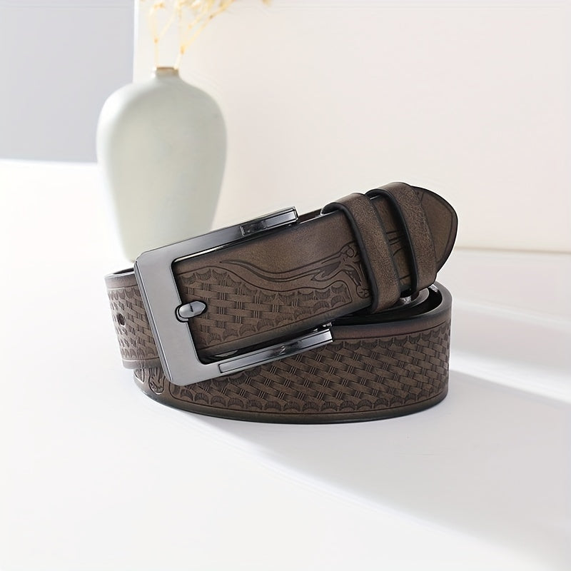 Men's PU Leather Belt with Punch