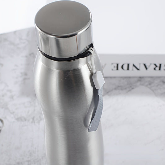 Large Capacity Stainless Steel Water Bottle with Steel Cap