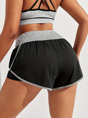  Sports Shorts Women's Wide Waist Band Medium Stretch Fit