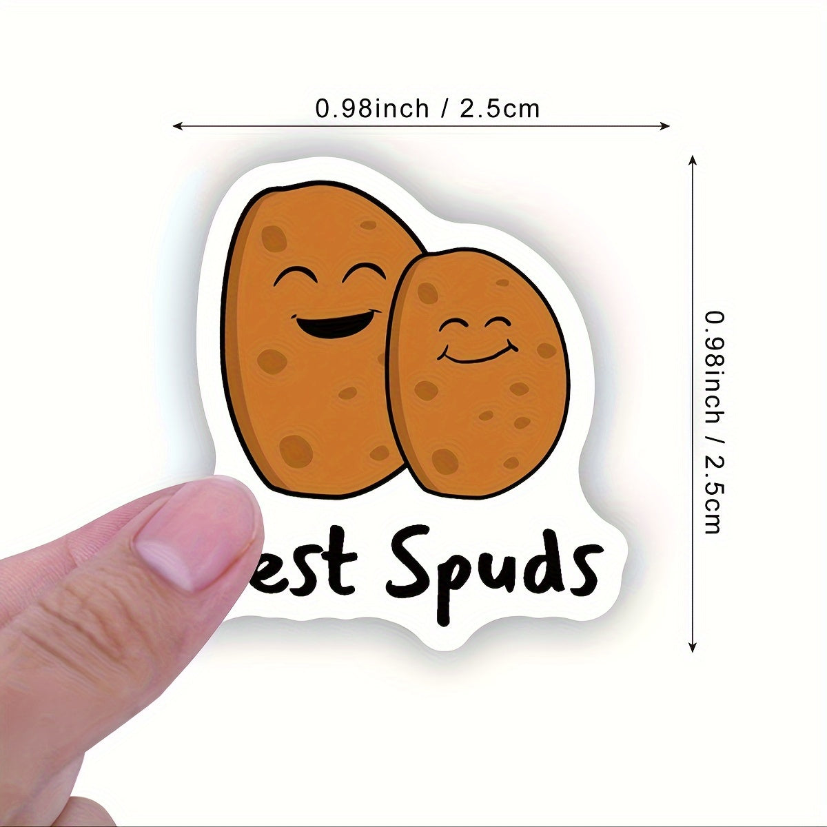 500pcs Potato Stickers Roll for Laptop Waterbottle Phone Skateboard