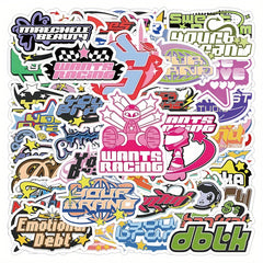 50pcs Y2K Cyber Stickers Waterproof Laptop Guitar Water Bottle Birthday
