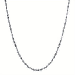 Stainless Steel Twist Chain Necklace Unisex Neck Jewelry