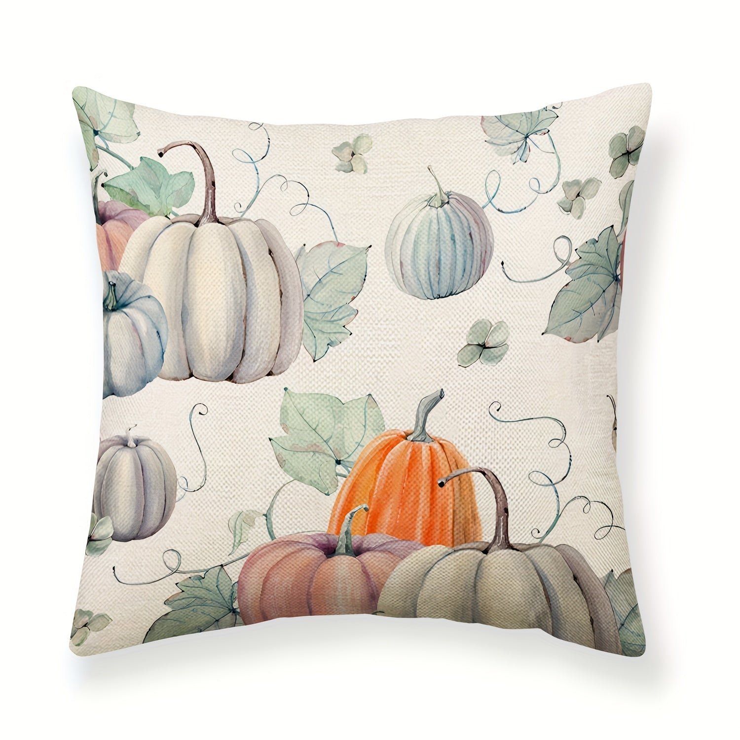Thanksgiving Throw Pillow Covers - Fall Decor Single Sided Printed Pillowcase