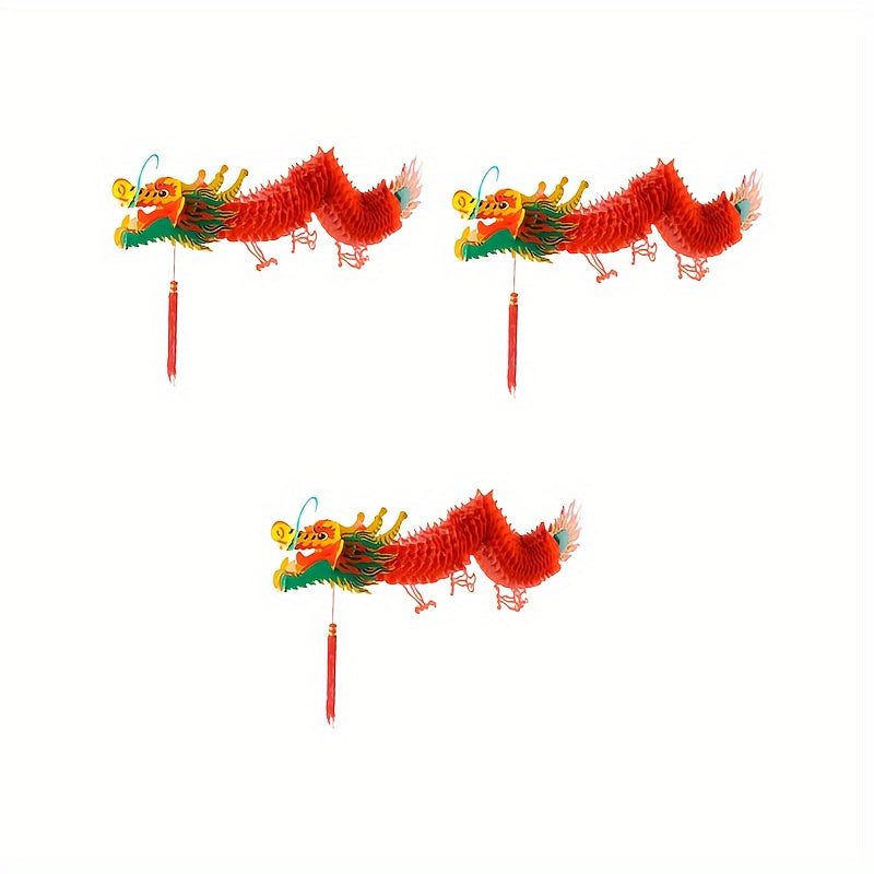 Dragon Lanterns Red Decorations for New Year