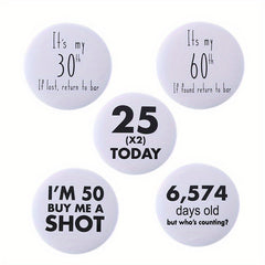 18th Birthday Enamel Pins Custom Brooches Lapel Badges