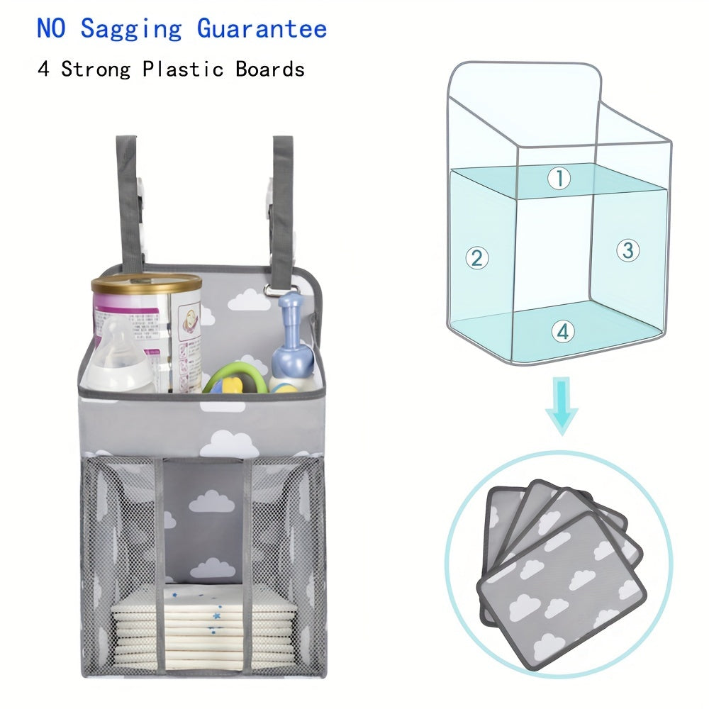 Hanging Diaper Caddy Organizer for Crib & Strollers