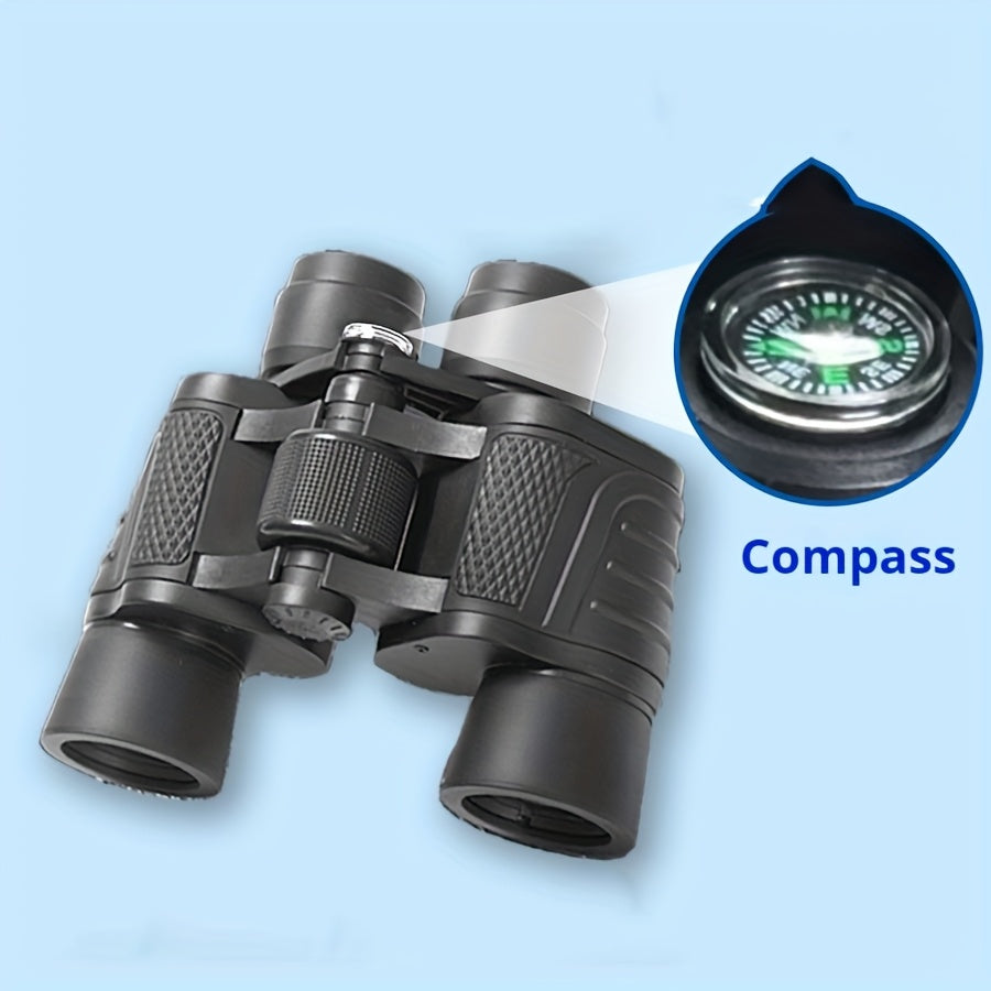 HD Binoculars with Compass for Bird Watching Camping Sports & Concerts