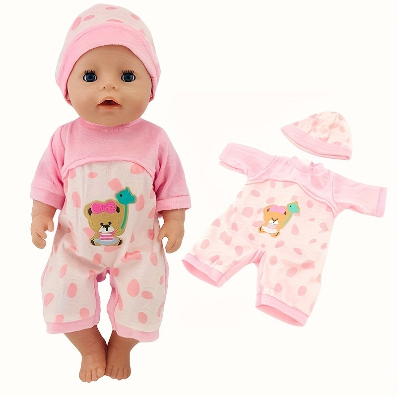 18in Animal Pattern Doll Plush Clothes for Kids