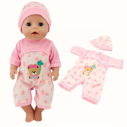 18in Animal Pattern Doll Plush Clothes for Kids