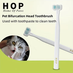 Pet Double Head Toothbrush Dog Oral Cleaning Brush Soft Bristle Dental Care