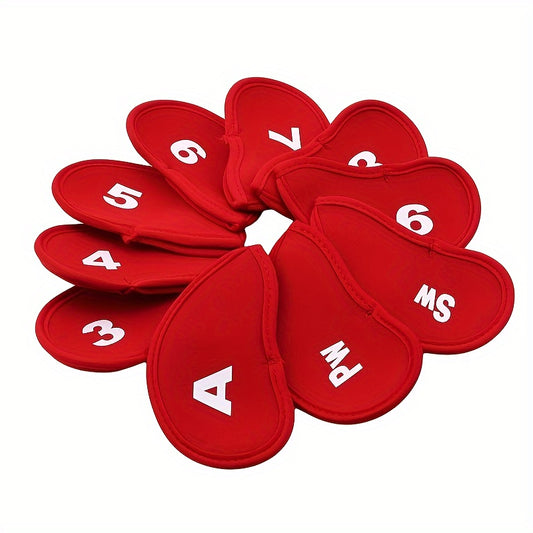 10pcs Golf Putter Head Cover Durable Lightweight Scratch Protection