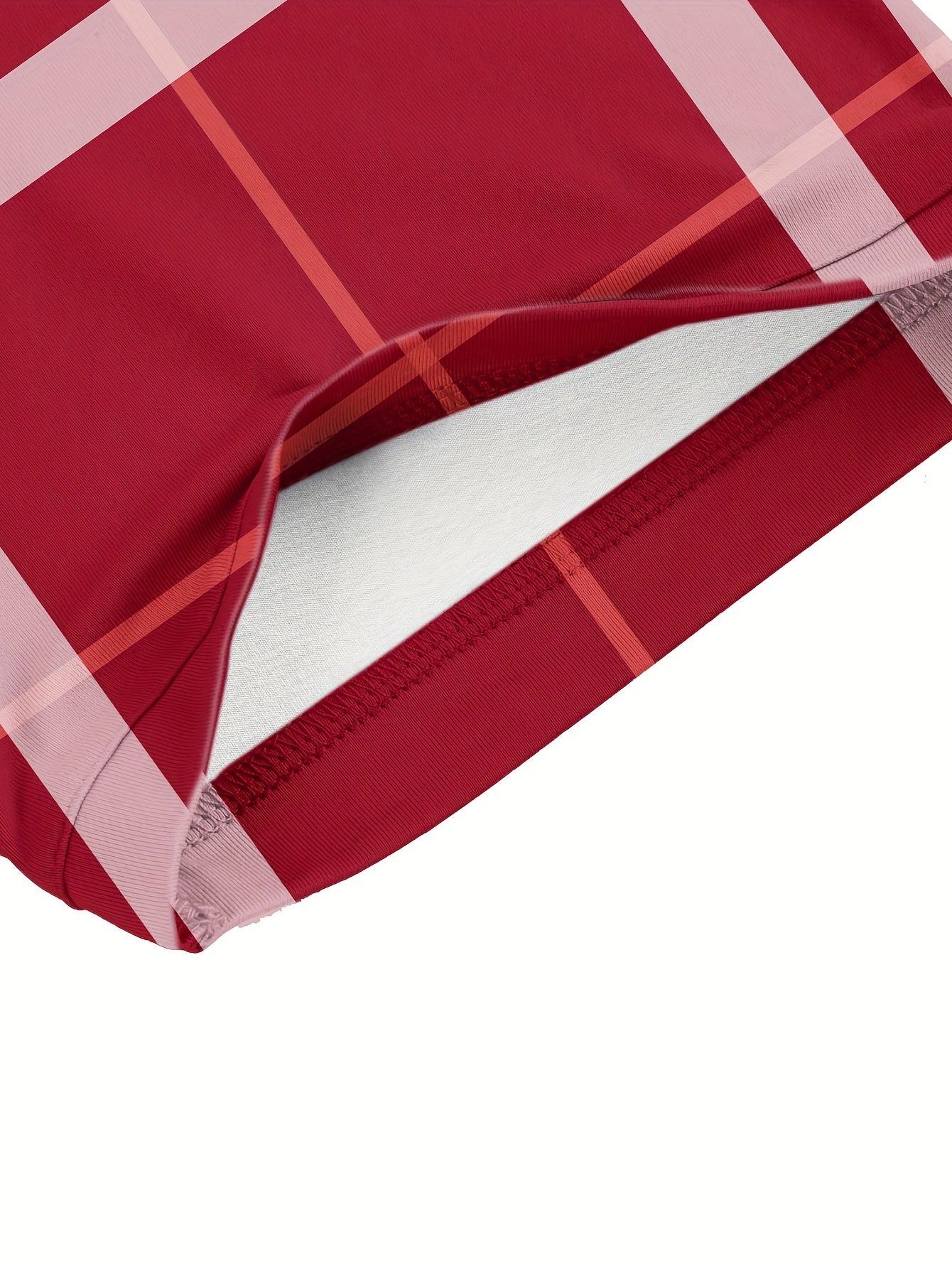 Men's Plaid Polo Shirt for Golfing