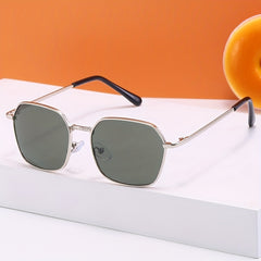 Vintage Metal Polygon Sunglasses for Children