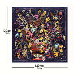 Bonsai Flower Bandana Silk Tube Top Shawl Scarf Wrap