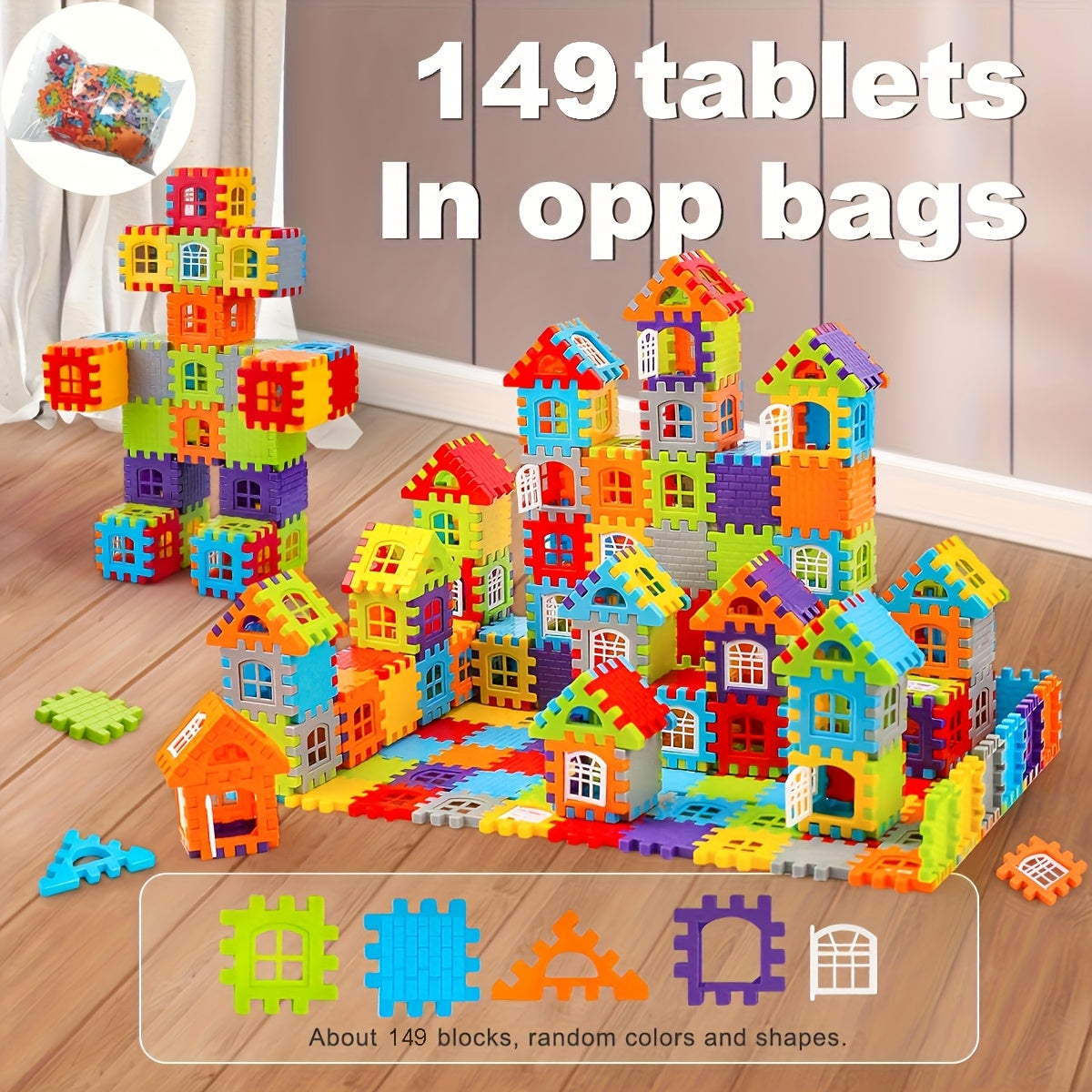 149pcs Building Blocks Set Educational DIY Construction Toy Classroom Rewards