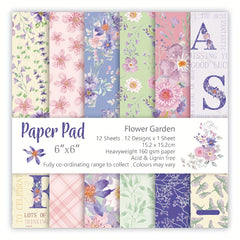 12pcs Floral Geometric Scrapbooking Paper DIY Background Craft M