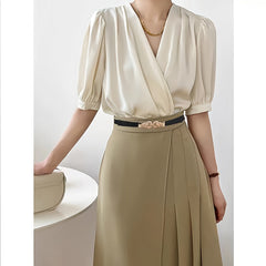 Round Buckle Elastic Belt For Jeans Pants Dress Waist Belt