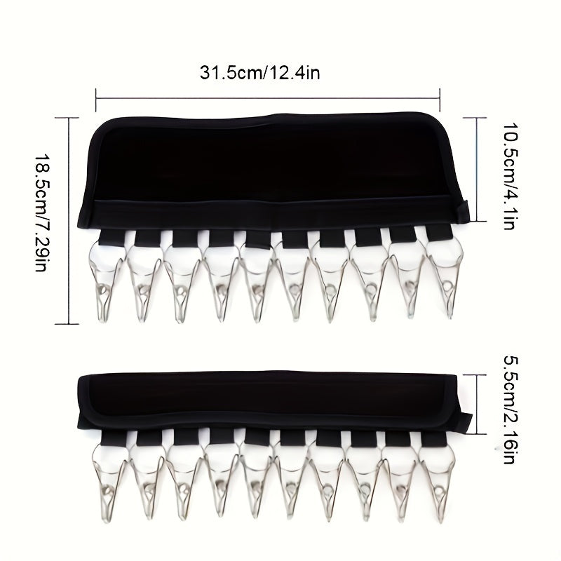 2PCS Foldable Hat Hanger Clip Closet Cap Organizer Stainless Steel Clip